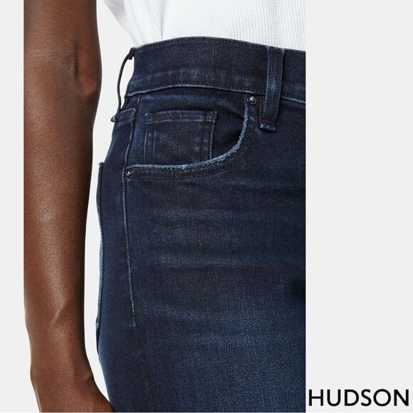 Hudson *NWT* Lana Mid Rise Slim Cut Boyfriend Jean w Rolled Hem in Baby Tonight - Picture 6 of 12
